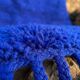 Handmade blue wool rug 250cm x 150cm