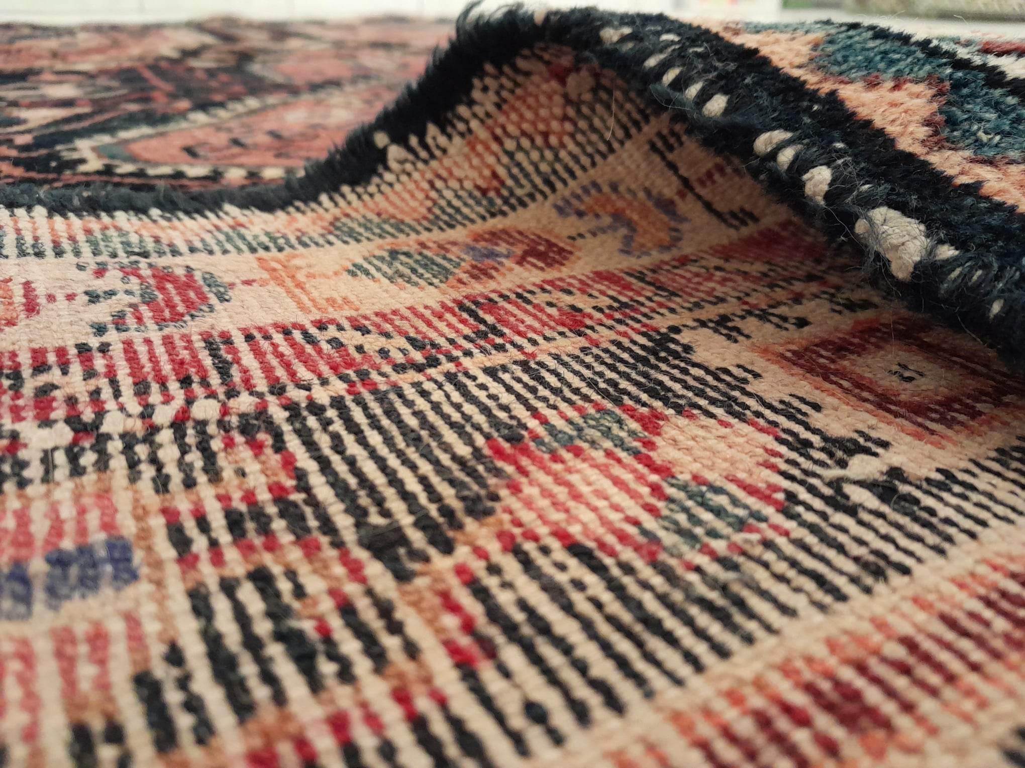 Handmade Persian carpet Tuiserkan 219x129cm