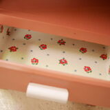 Pink vintage Faham bedside table