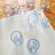 Ensemble de 10 verres à liqueur en cristal teinté dans la masse