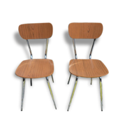 Set of 6 chairs in formica