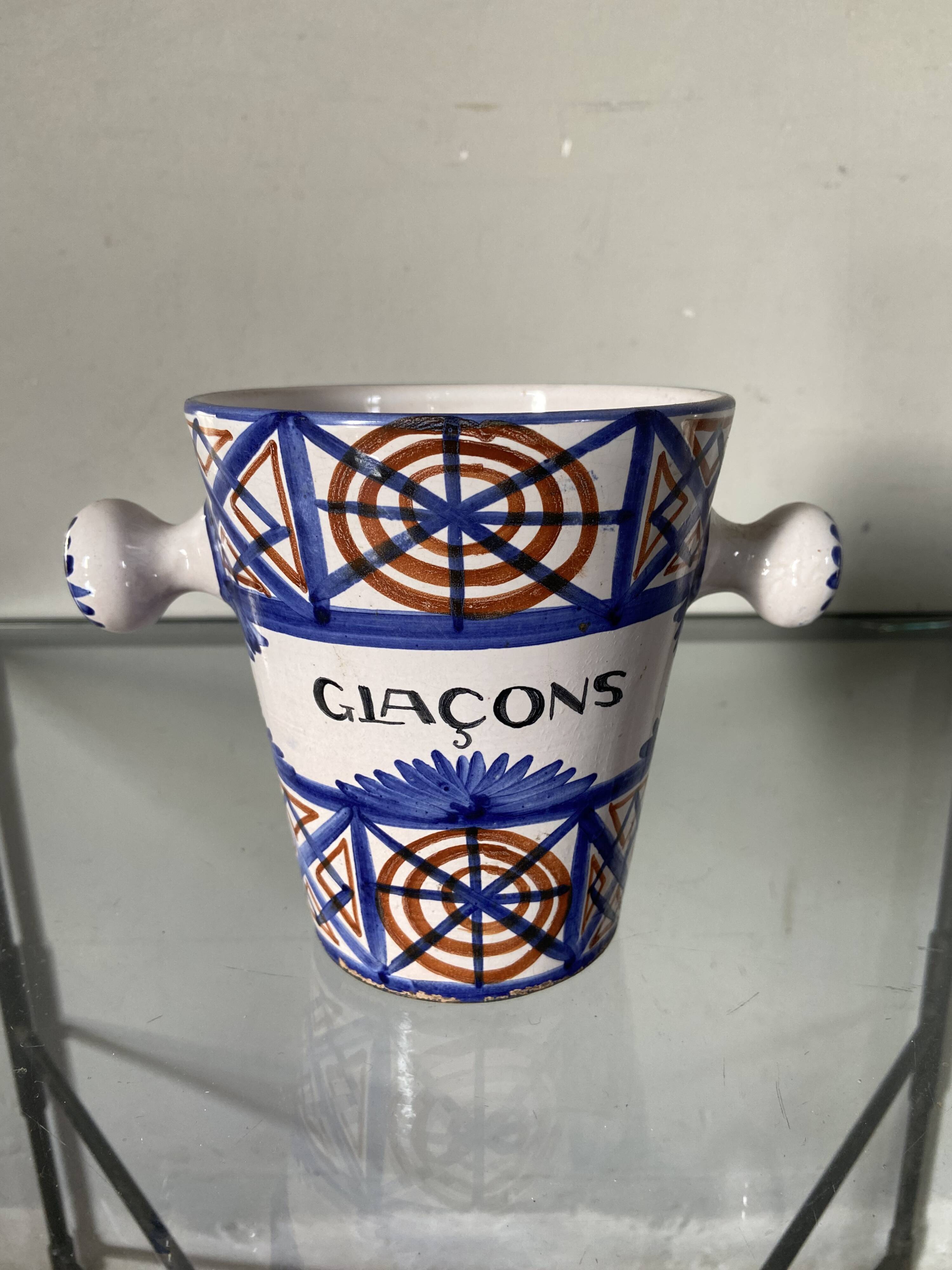Vintage DAG Vallauris Picault style ice bucket
