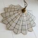 Chandelier suspension mother-of-pearl and brass