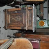 Antique German marble top nightstand, 1890s