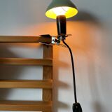 Lampe à pince vintage en forme de champignon vert, années 1960