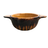 Series of 6 yellow bowls enamelled suls