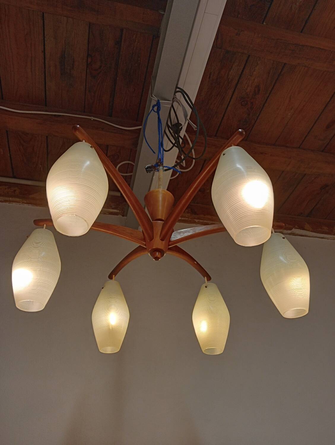 Danish opaline pendant light