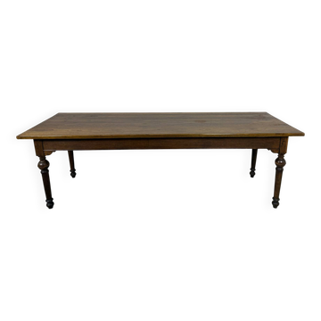 Large antique oak farmhouse table – 229 cm