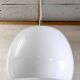 Opaline globe pendant light - mid-20th century