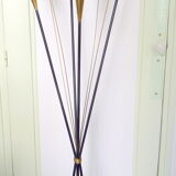 Lunel floor lamp by René Mathieu reed model working condition