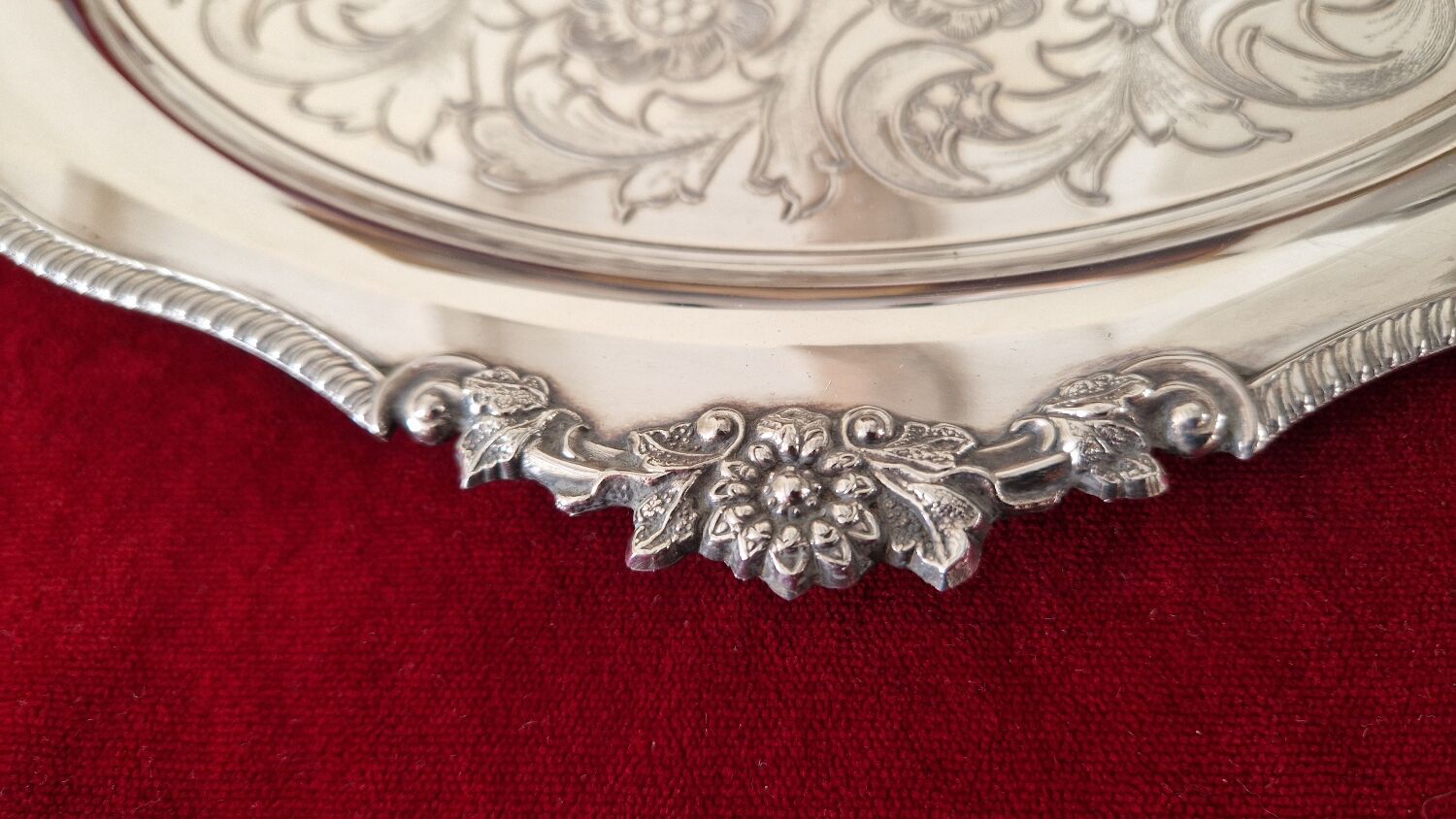 Viners Sheffield silver tray