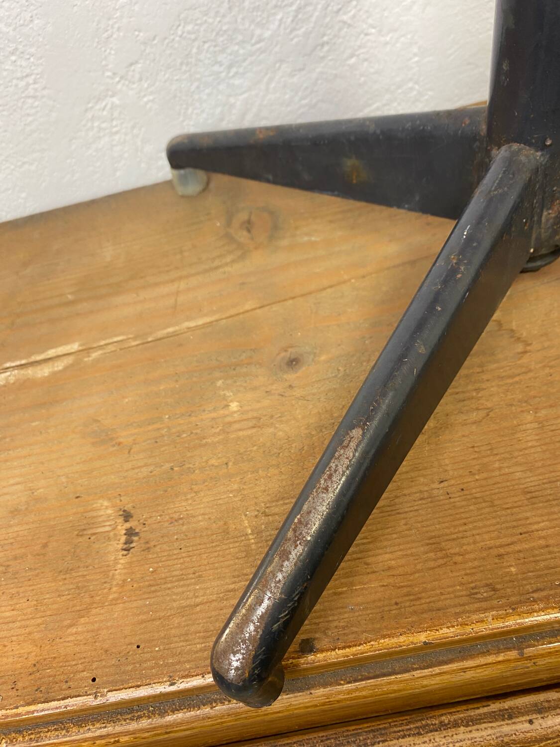 Two vintage industrial stools