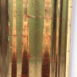 Very large Deknudt mirror with faux gold leaf frame, 1980s. Belgium