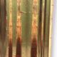 Very large Deknudt mirror with faux gold leaf frame, 1980s. Belgium
