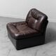 Paire de fauteuils en cuir panarea lev&lev 70s vintage