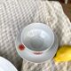 Hollow round plate duo and gravy boat in Winterling porcelain, 1970.
