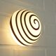 Vintage Sconce Pop Art Black and White  Swirl Glass Wall Lamp Ceiling Light