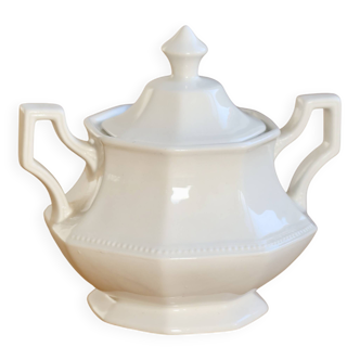 Vintage sugar bowl Johnson Brothers Pearl pattern porcelain