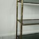 Shelves brass and glass 60 years