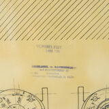 Original technical drawing of air compressor, 1925