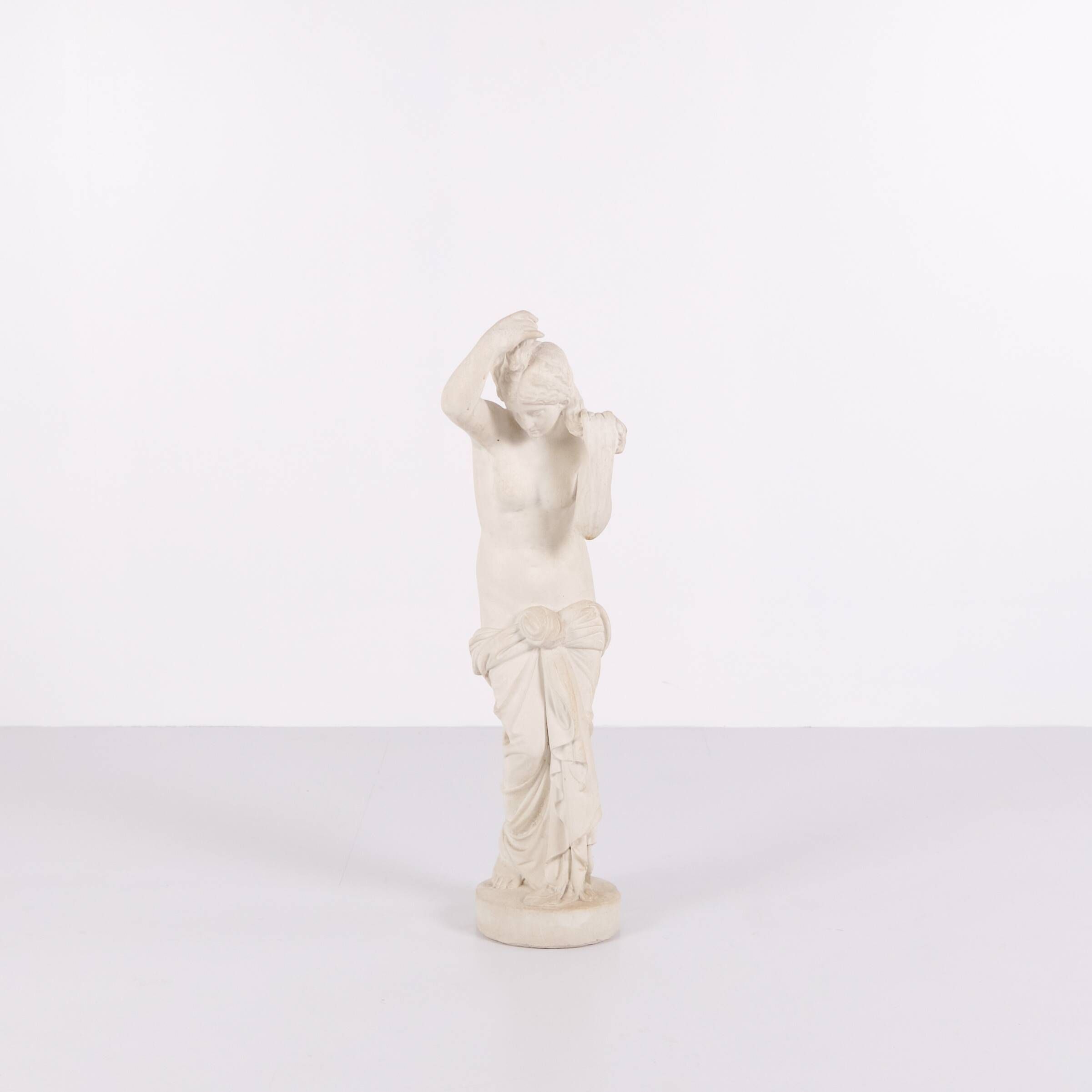 Sculpture – Female figure – Partially undressed – Biscuit porcelain – 1920s – Rare size