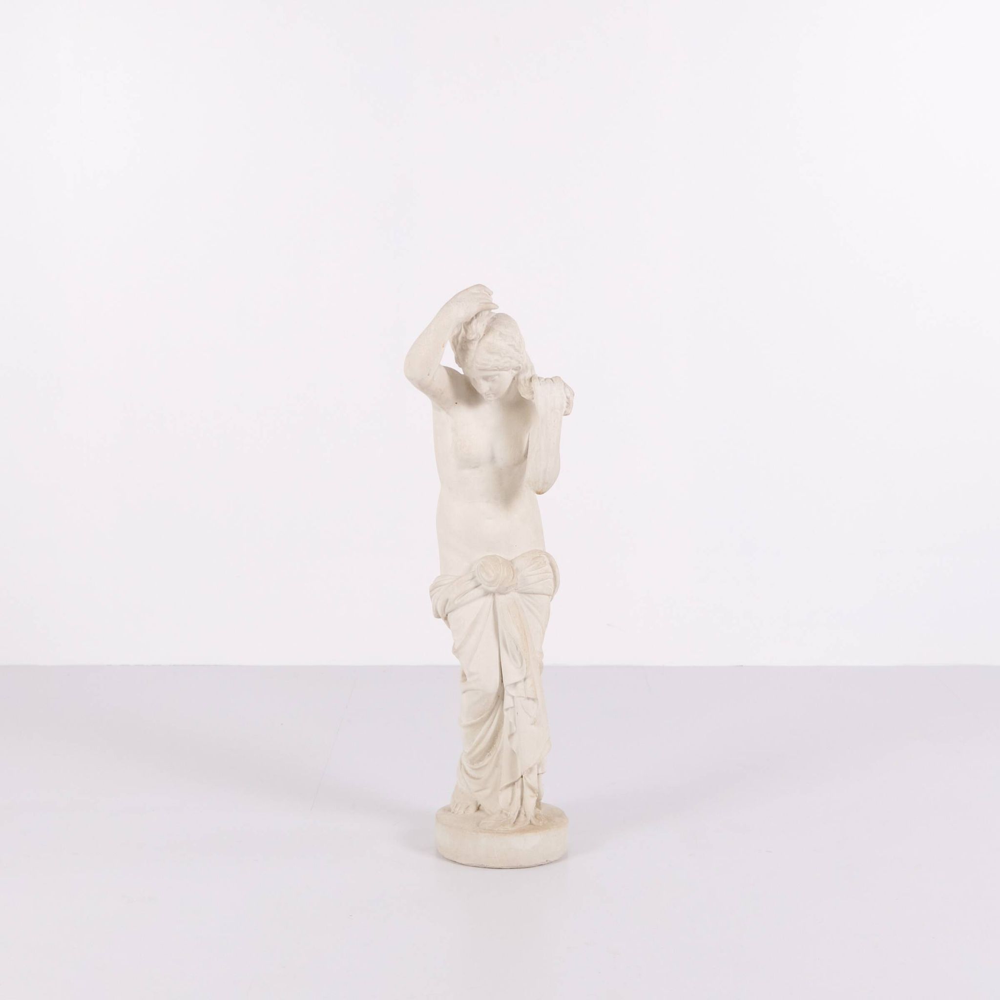 Sculpture – Female figure – Partially undressed – Biscuit porcelain – 1920s – Rare size