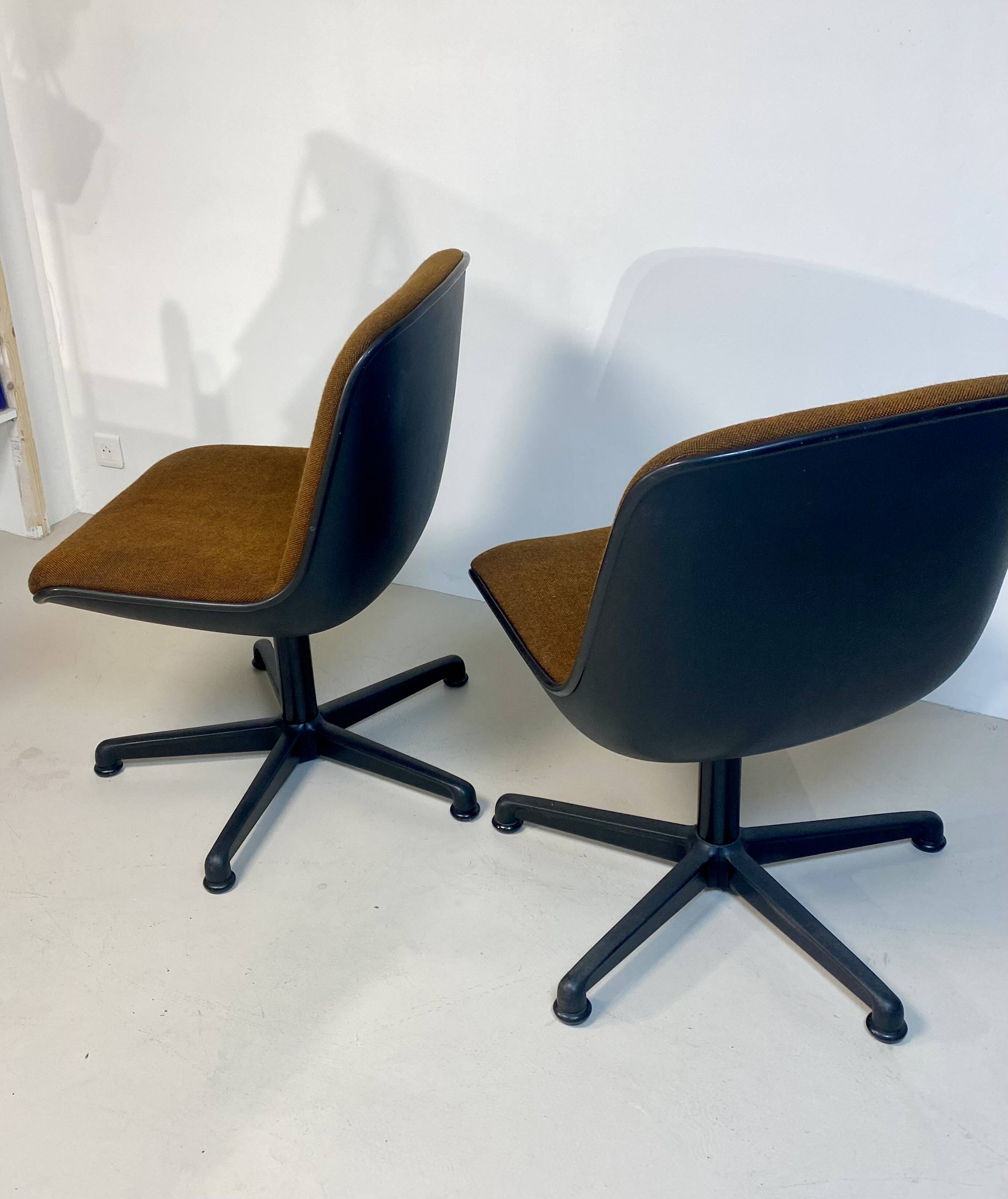 Pair of Comforto armchairs from the 1970s.
