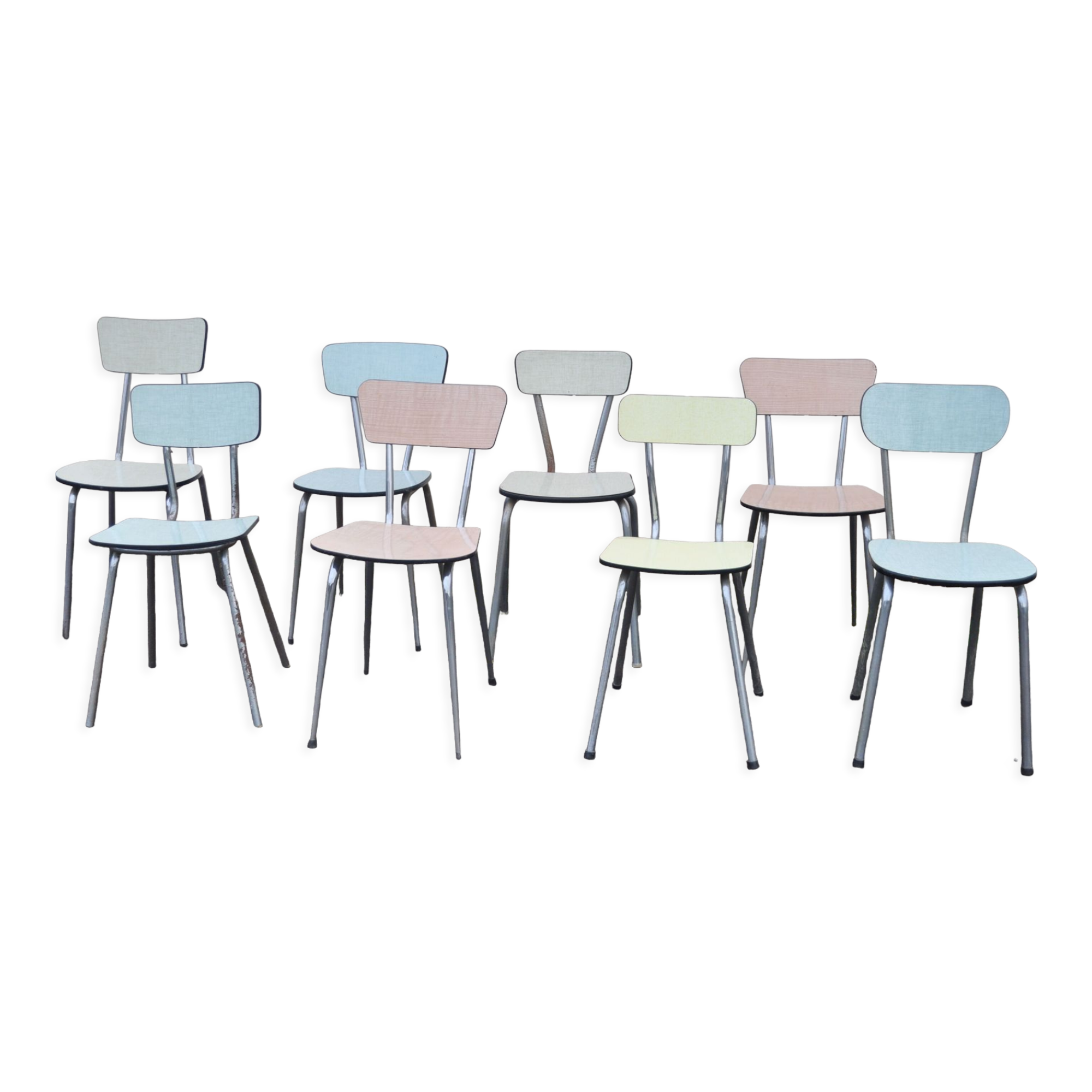 Set of Formica chairs