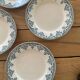 4 ironstone plates