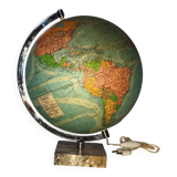 Illuminated terrestrial globe Perrina from the 1950s/60s.