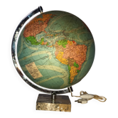 Illuminated terrestrial globe Perrina from the 1950s/60s.