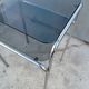 Vintage chrome and glass side table