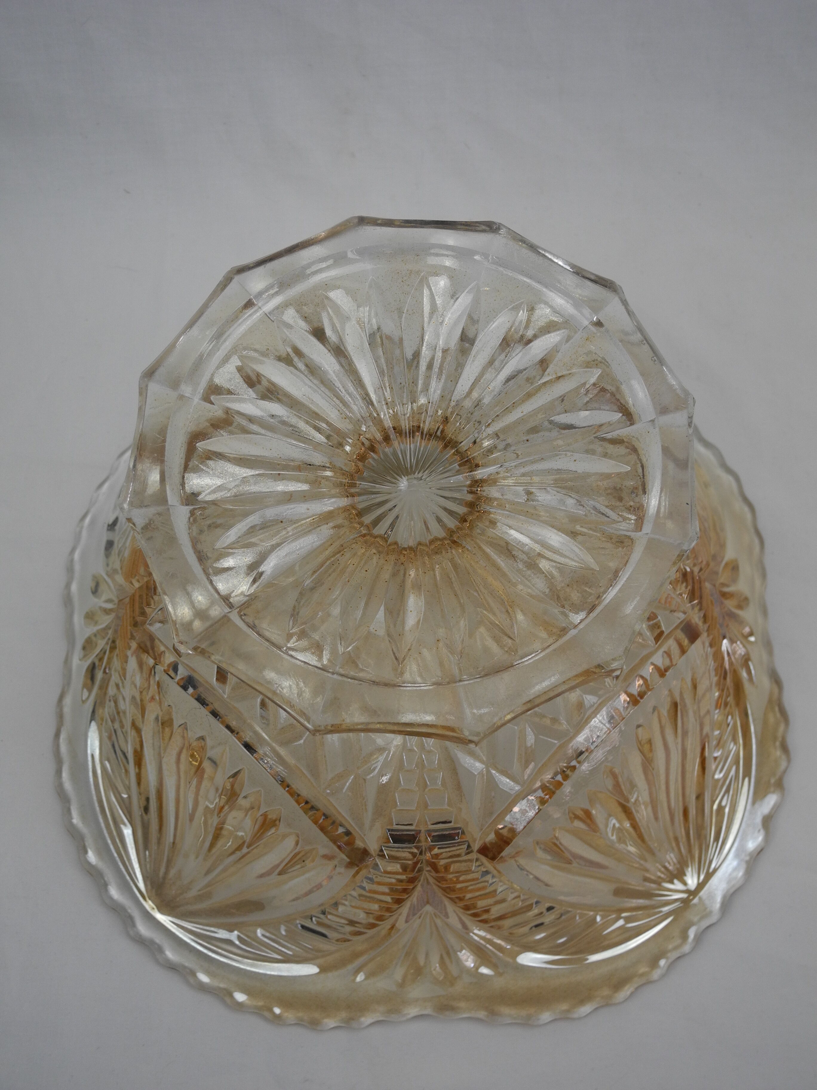 Czechoslovakia crystal cup vintage deco crystal cup czechoslovakia kristall