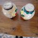 Vases Vallauris Massier à motifs de fleurs