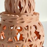 Handmade terracotta tealight candle holder
