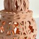 Handmade terracotta tealight candle holder