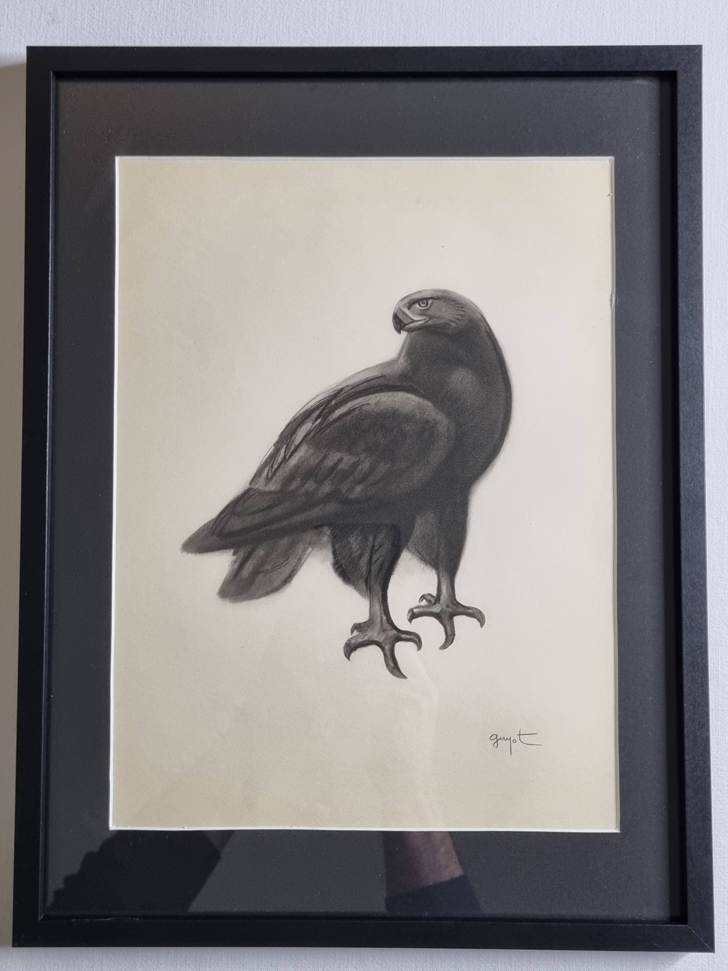 Print after Georges Guyot, "Aigle Royal", 1937, framed, 41 x 32 cm