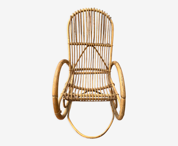 Rocking-chair rotin