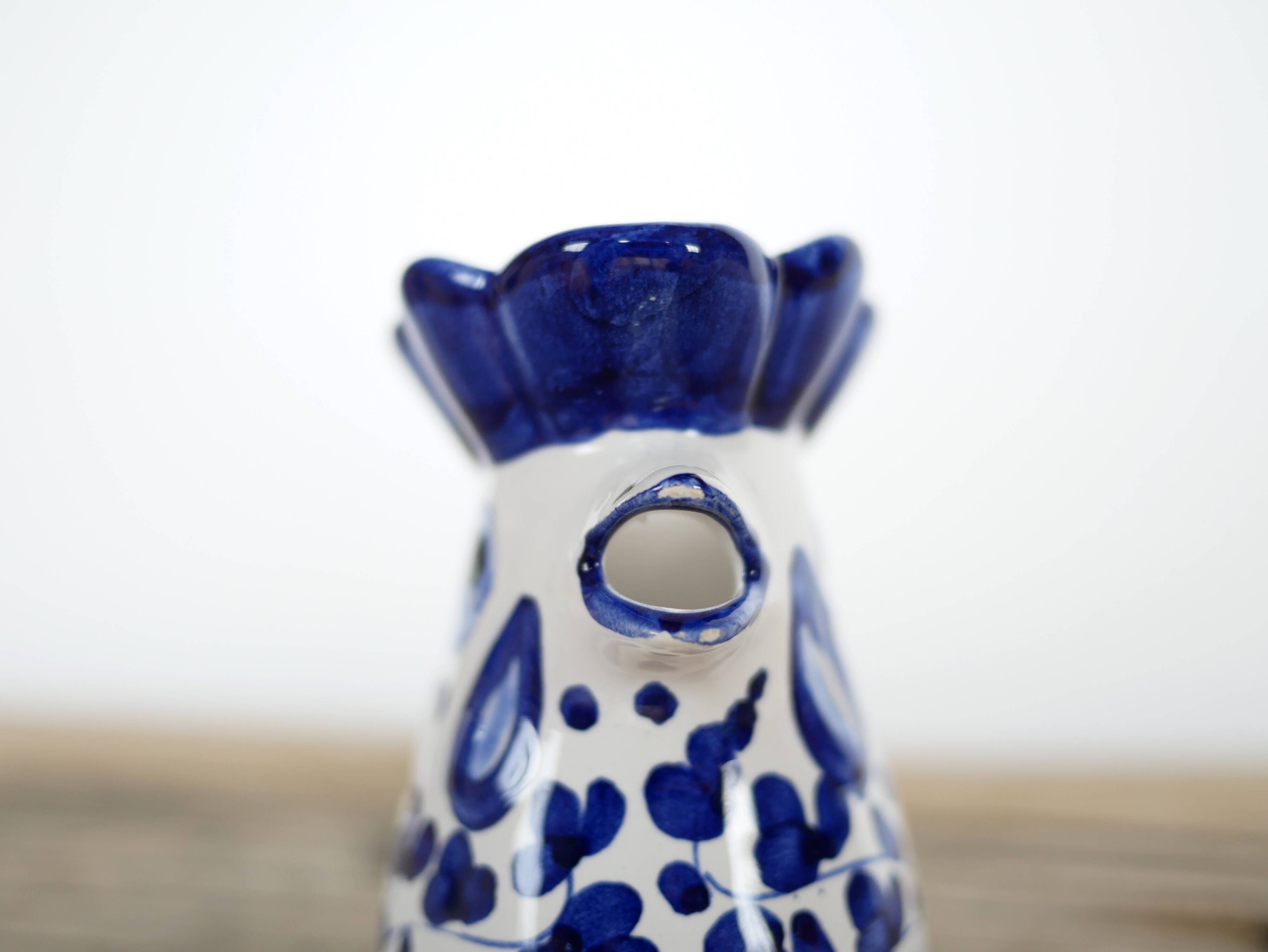 Vintage ceramic milk jug from Deruta, Italy