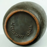 Carstens vase floorvase relief pattern and crane motif model 45-44