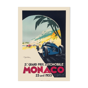 Affiche Vintage Grand Prix de Monaco