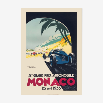 Vintage Monaco Grand Prix poster 1933