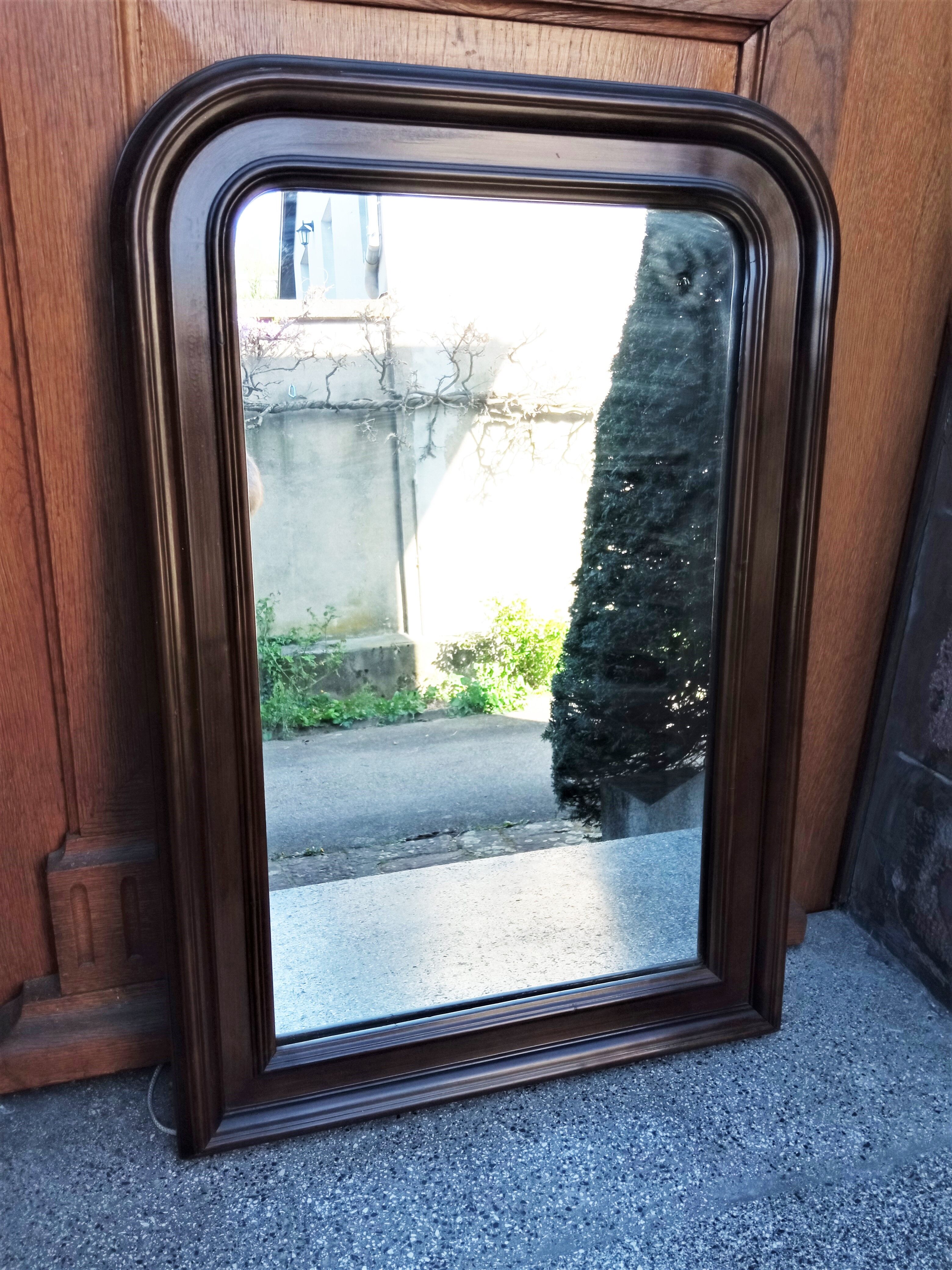 Arched mirror of napoleon III period and style - 82 x 55 cm