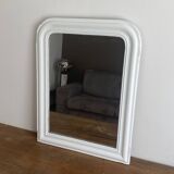 Louis Philippe mirror, late 19th century. White. 80x60.