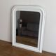 Miroir Louis Philippe fin 19ème. Blanc. 80x60.