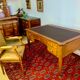 Louis XVI desk in cherry wood and gilded bronzes