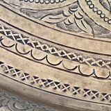 44cm chiseled brass tray