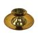 Brass candlestick with base, Italian design, 1960s, made in Italy
