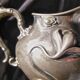 Art nouveau pourer,victor silver co,quadruple plate, liseron flower decoration