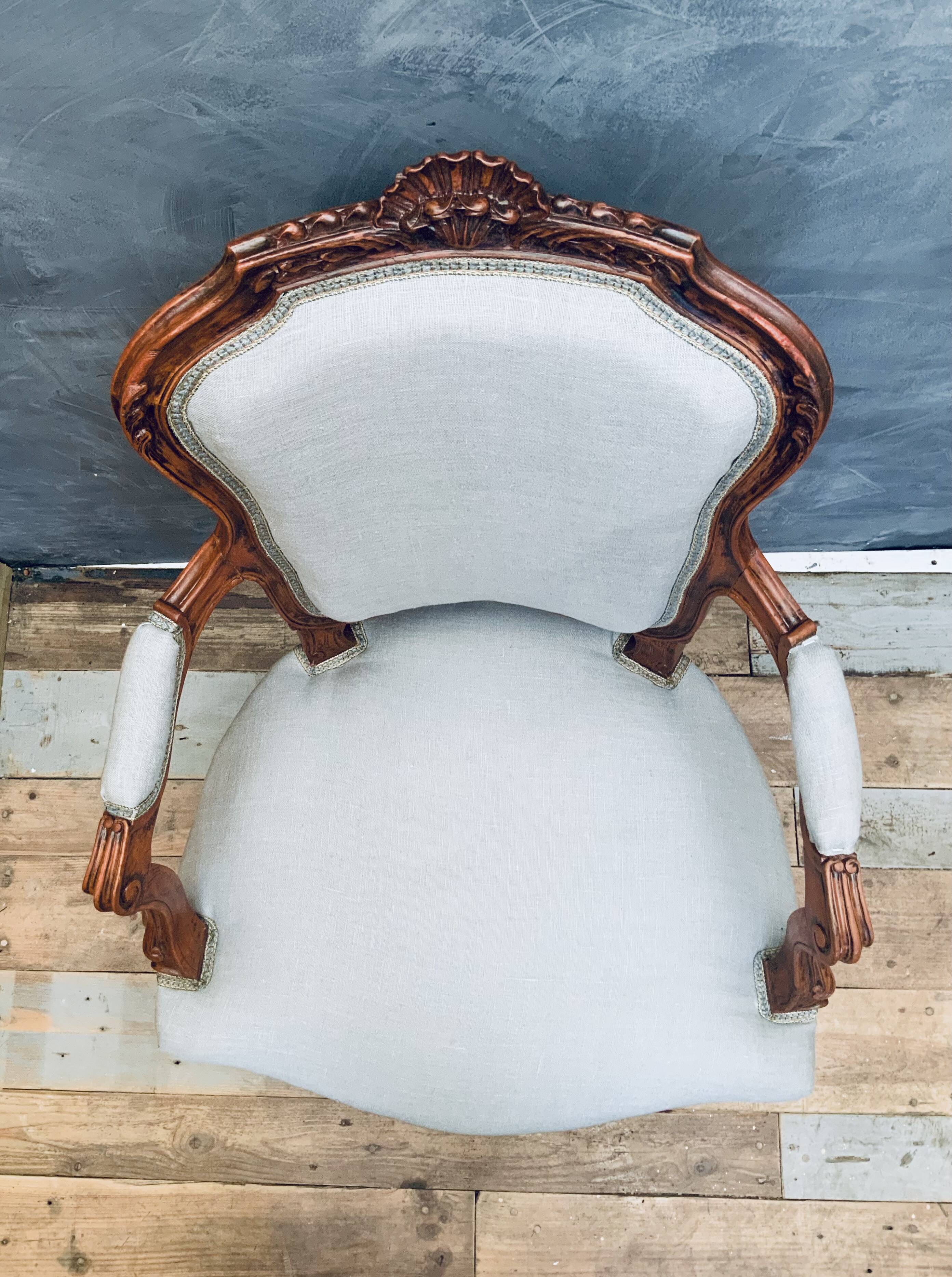 Antique 19th century armchair Louis XVI style